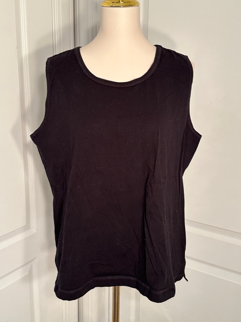 Sport Savvy Black Sleeveless Women's Tank Top Sz 1X